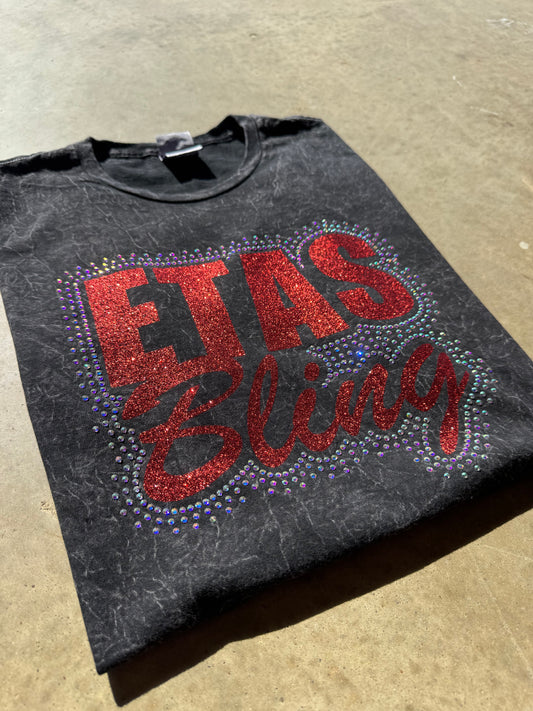 Etas bling mineral wash tee