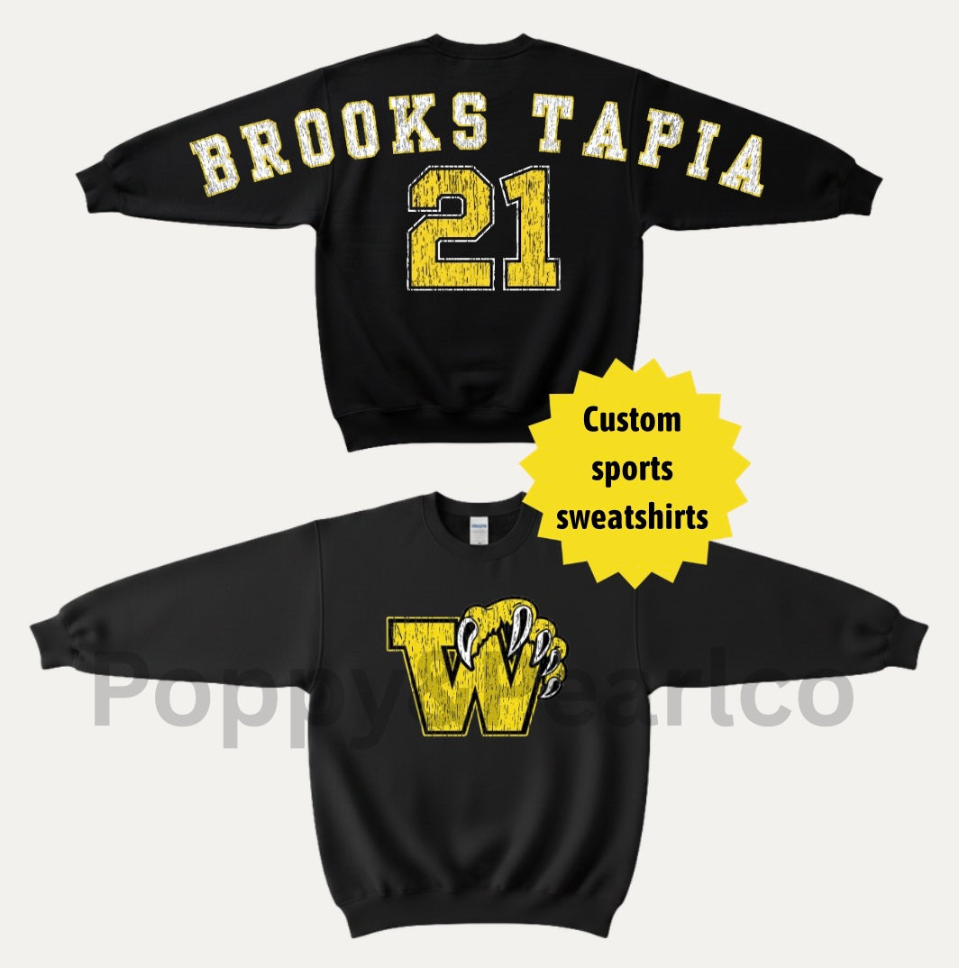 Custom Varsity Sweatshirts