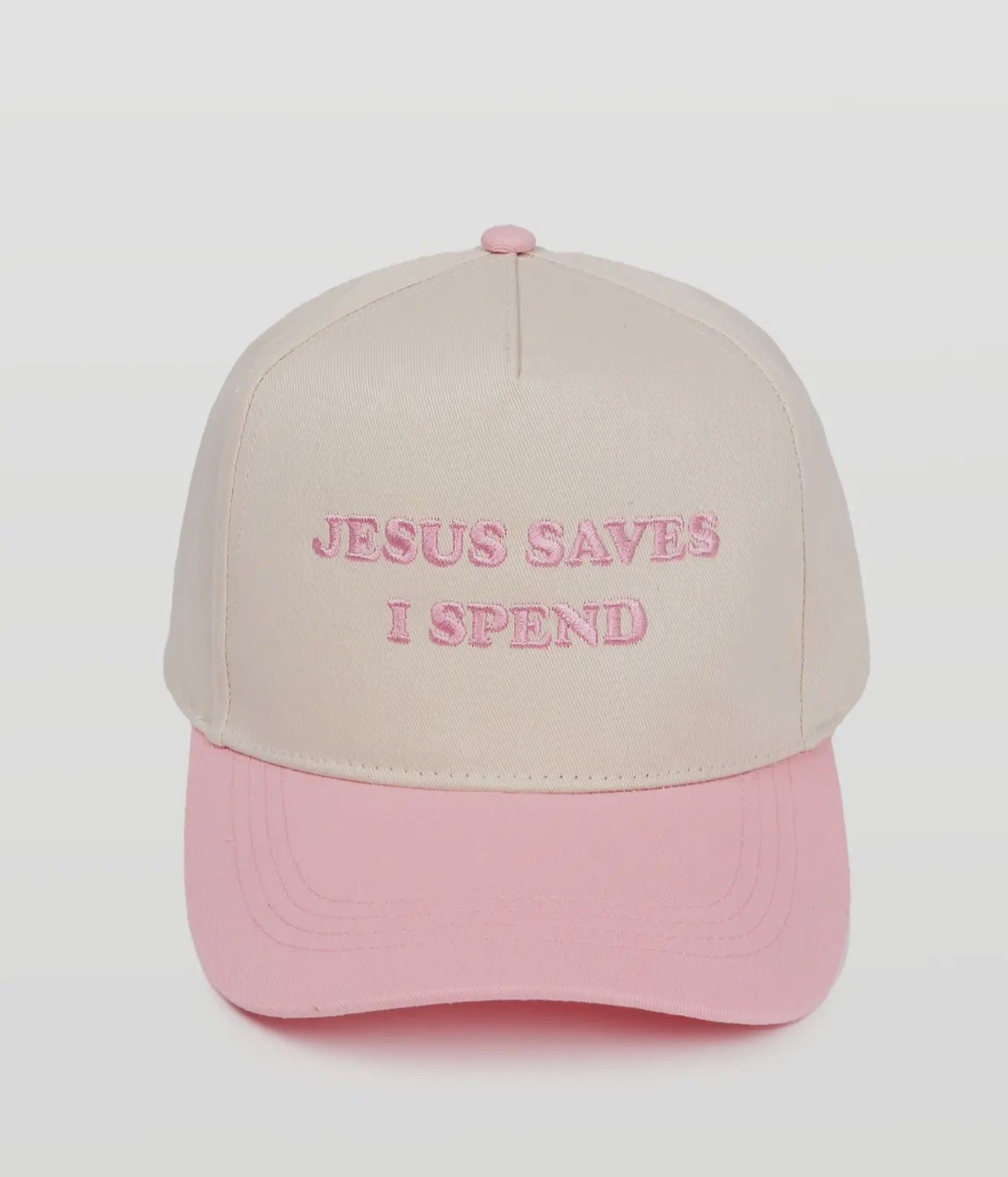 Jesus Saves I Spend Trucker hat