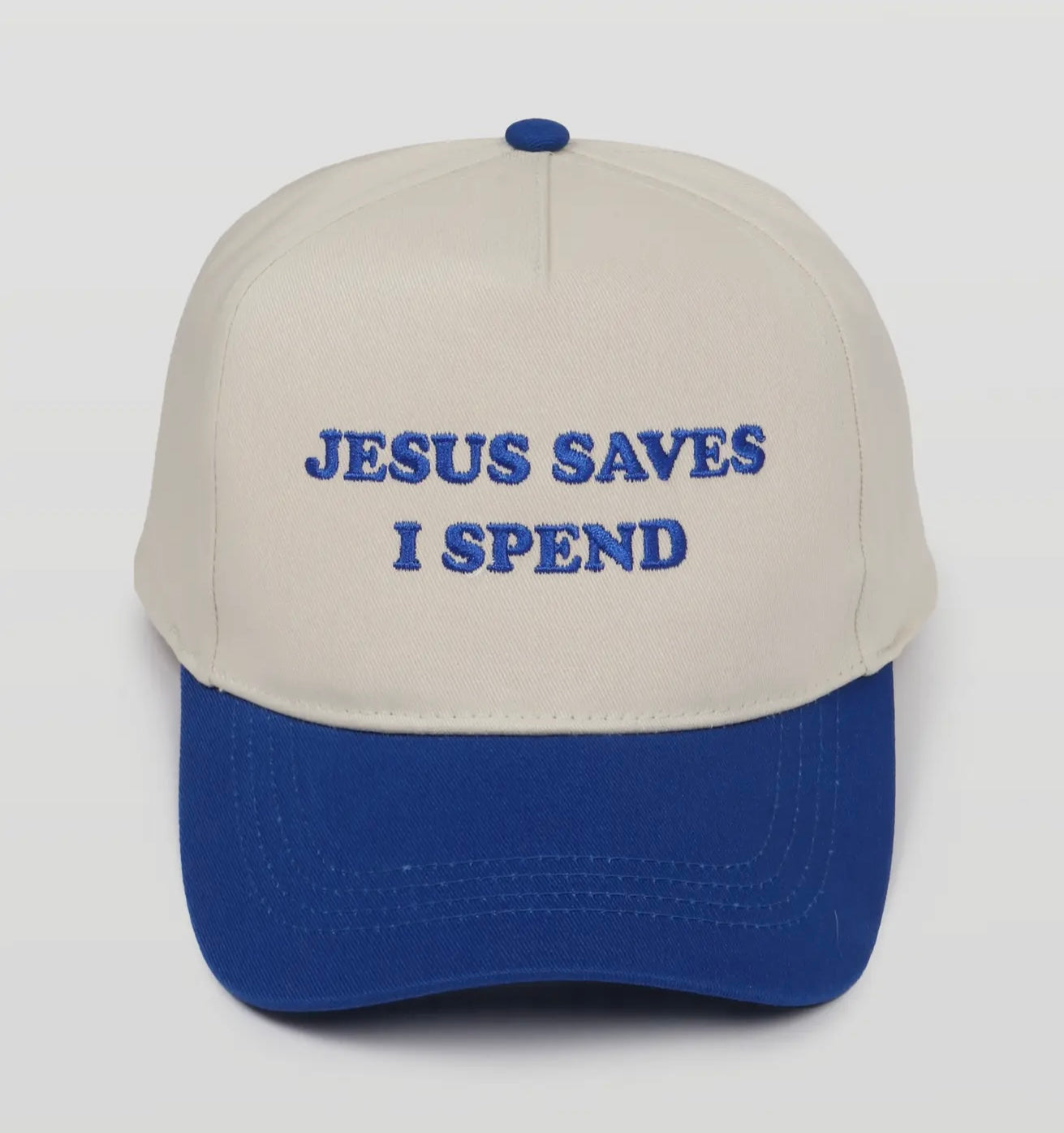 Jesus Saves I Spend Trucker hat