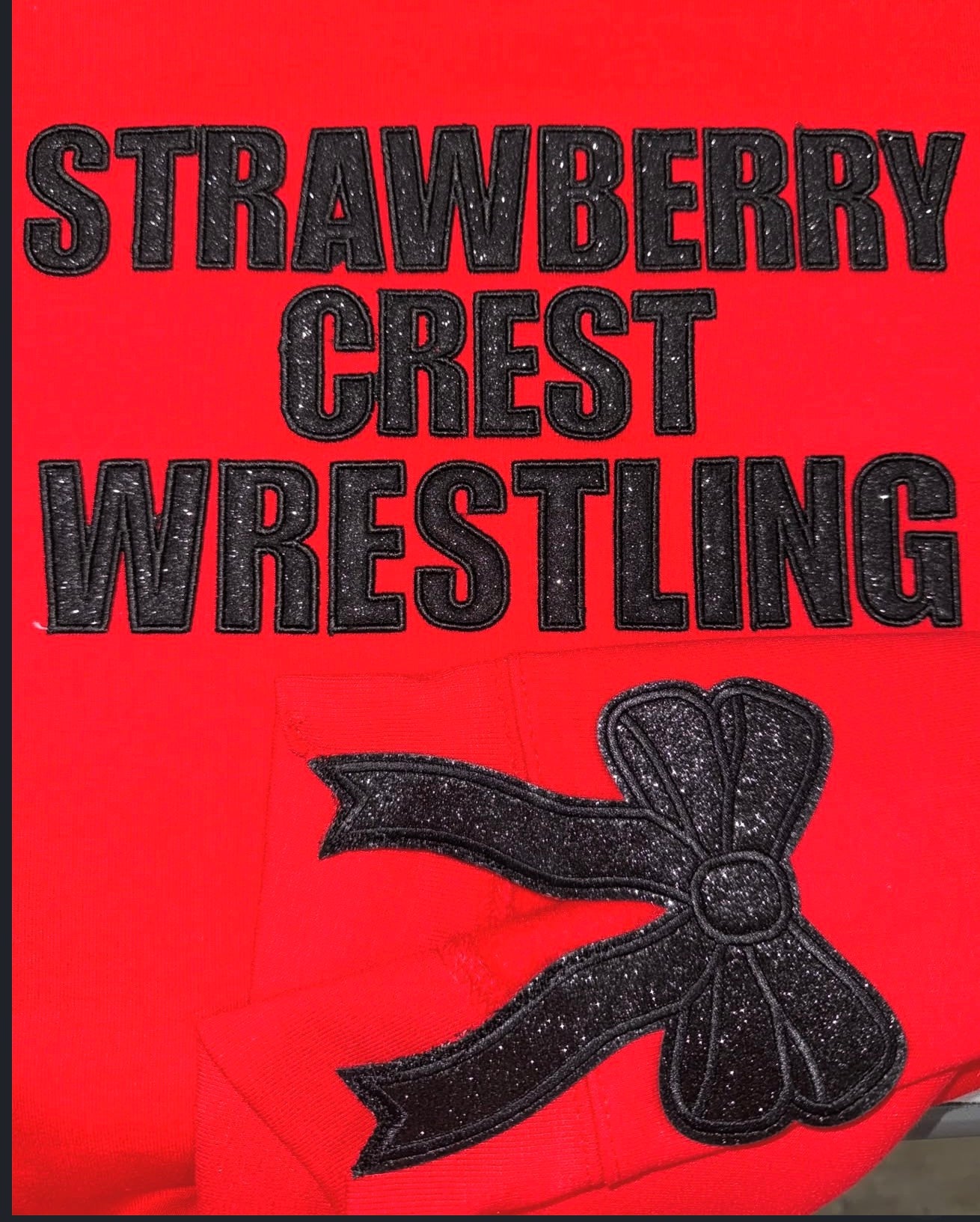 Custom Appliqué School Sports Bow Sides