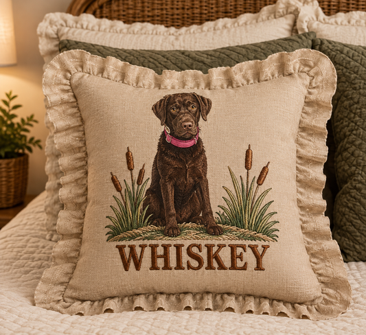 Customized animal throw pillow