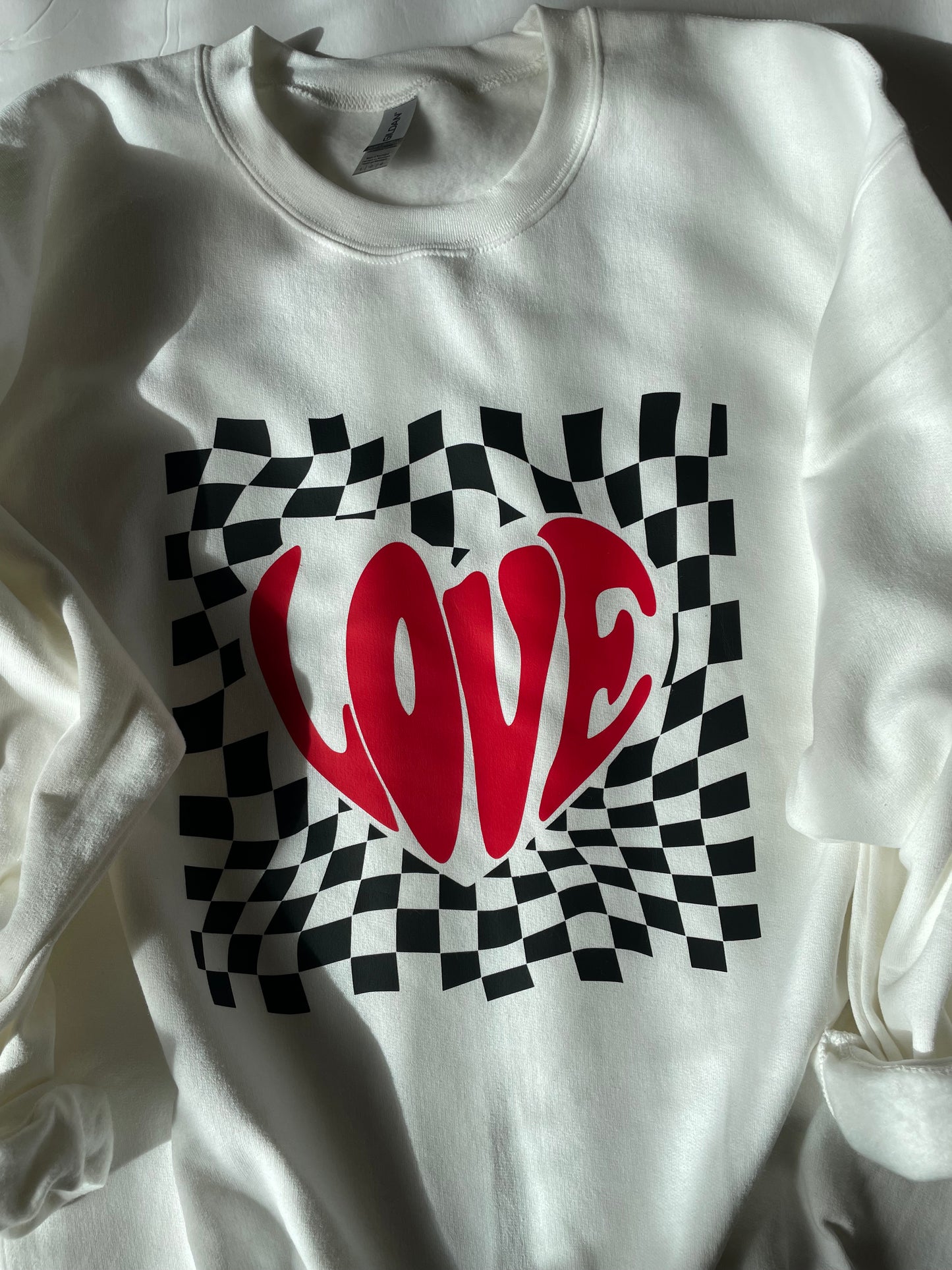 Love Check Crewneck sweatshirt
